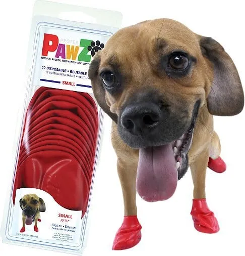 Pawz Waterproof Rubber Dog Boots