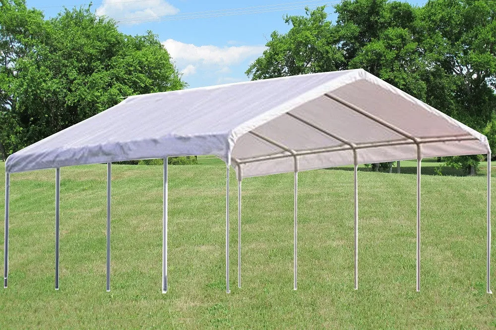 PE Carport - Two Sizes Available - 18'x20',18'x27'