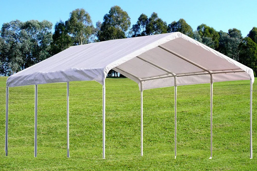 PE Carport - Two Sizes Available - 18'x20',18'x27'