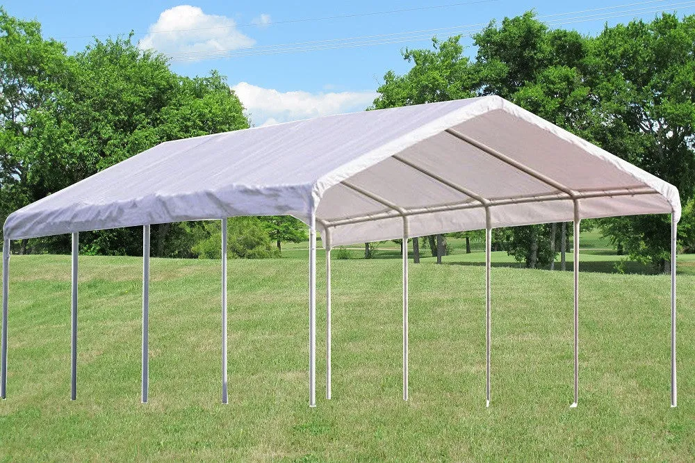 PE Carport - Two Sizes Available - 18'x20',18'x27'