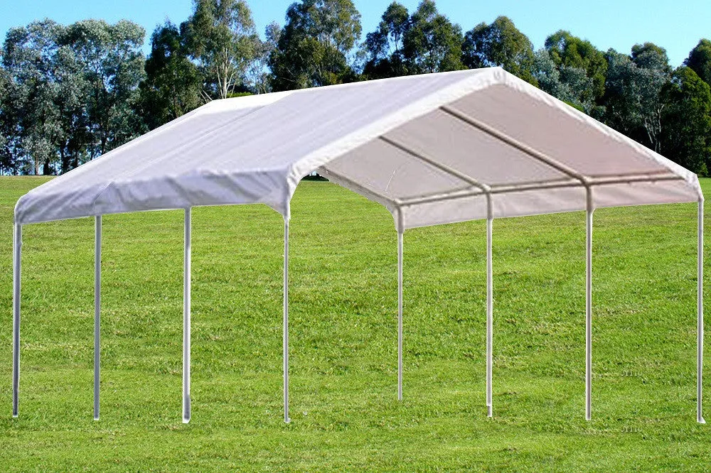 PE Carport - Two Sizes Available - 18'x20',18'x27'