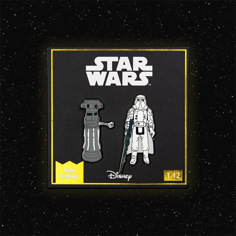 Pin Kings Star Wars Enamel Pin Badge Set 1.12 – FX-7 and Imperial Stormtrooper (Hoth Battle Gear)