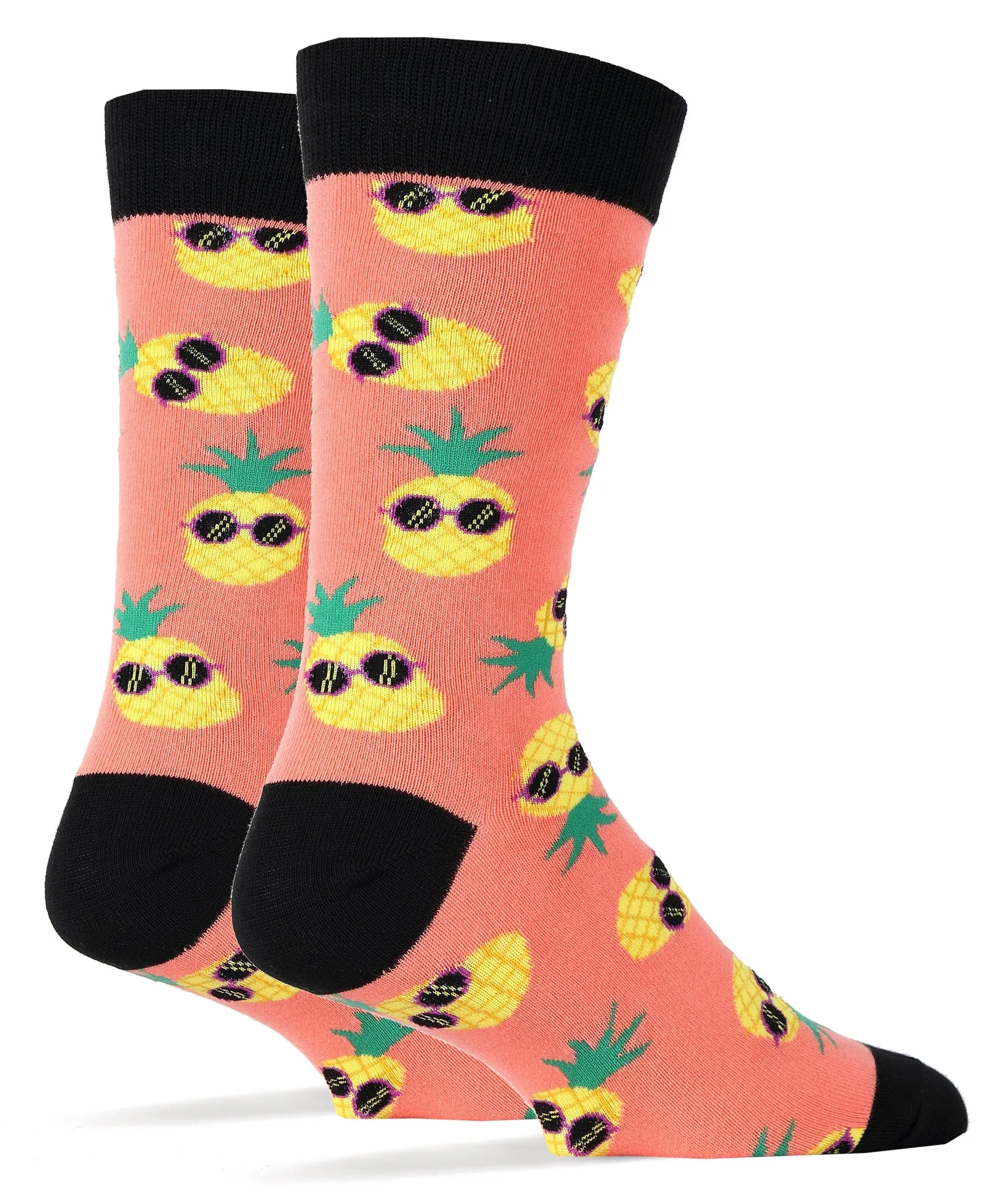 Pineapple Dude Pink Socks