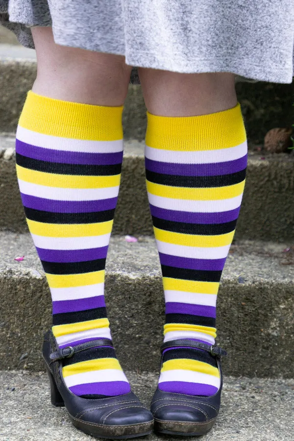 Pride Stripes Knee High Socks