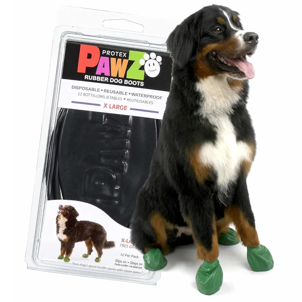 Protex PawZ Boots for Dogs (Green)