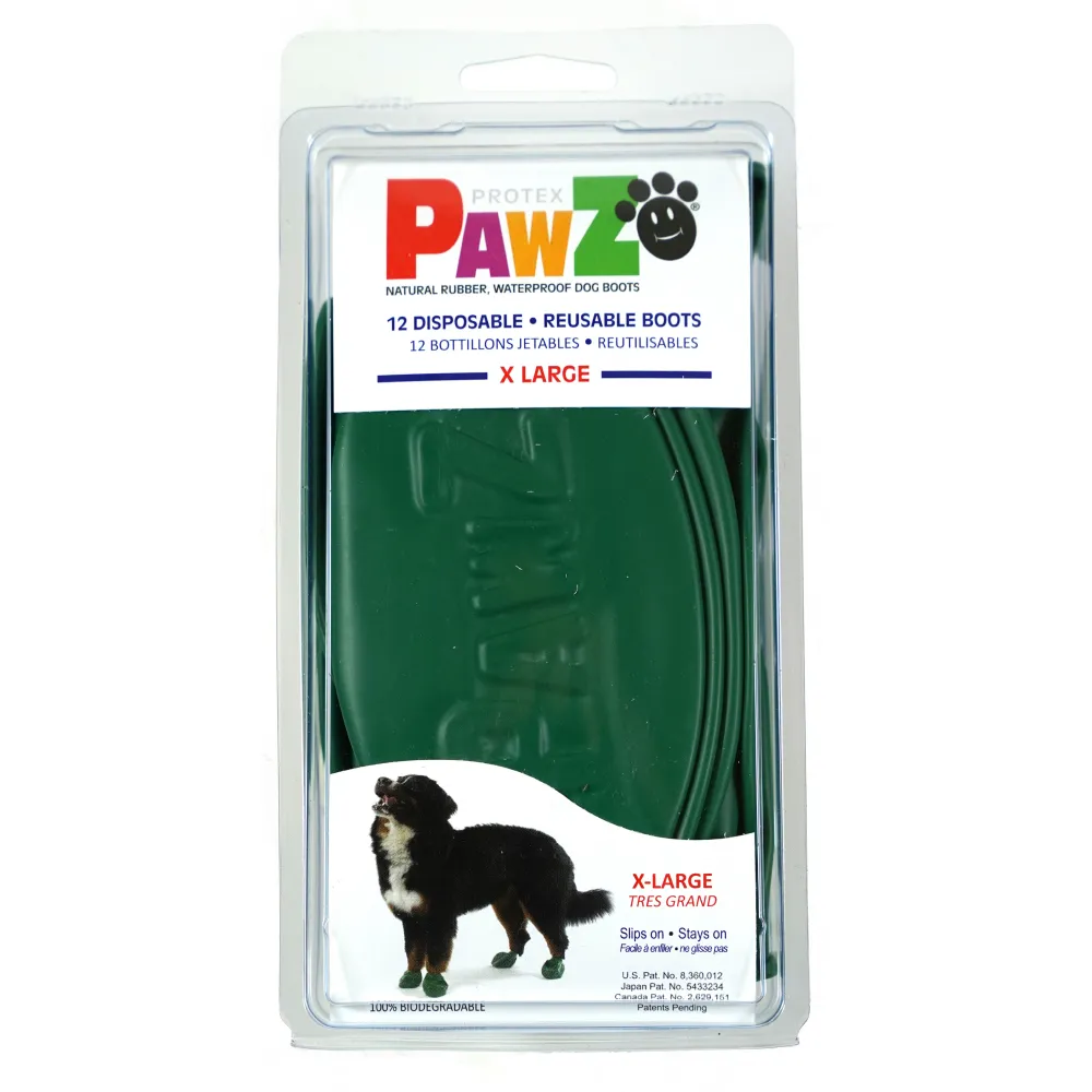 Protex PawZ Boots for Dogs (Green)