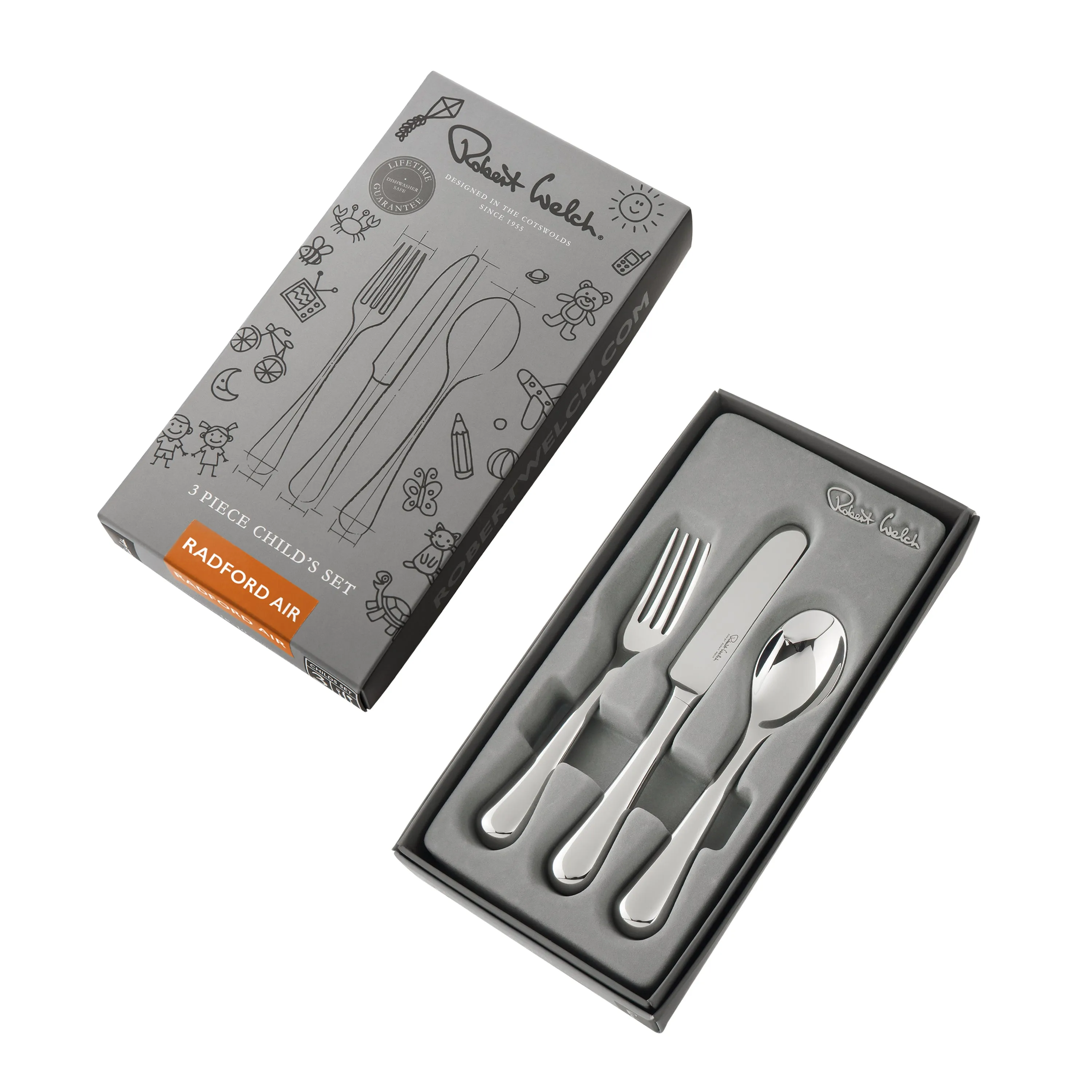 Radford Air Bright Children's Cutlery Set, 3 Piece