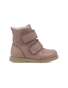 Scallop Winter Boot - Old rose