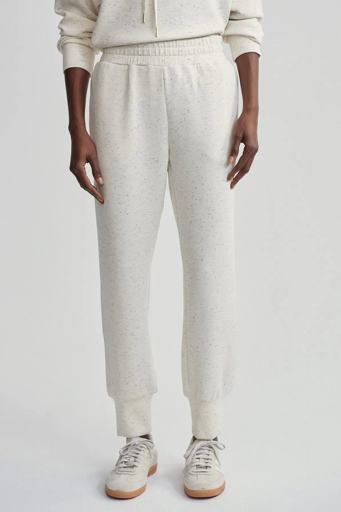 SLIM CUFF PANT IVORY FLECK