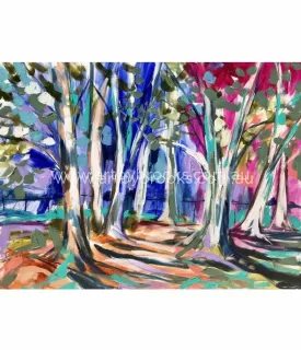 Snow gum lane - art print