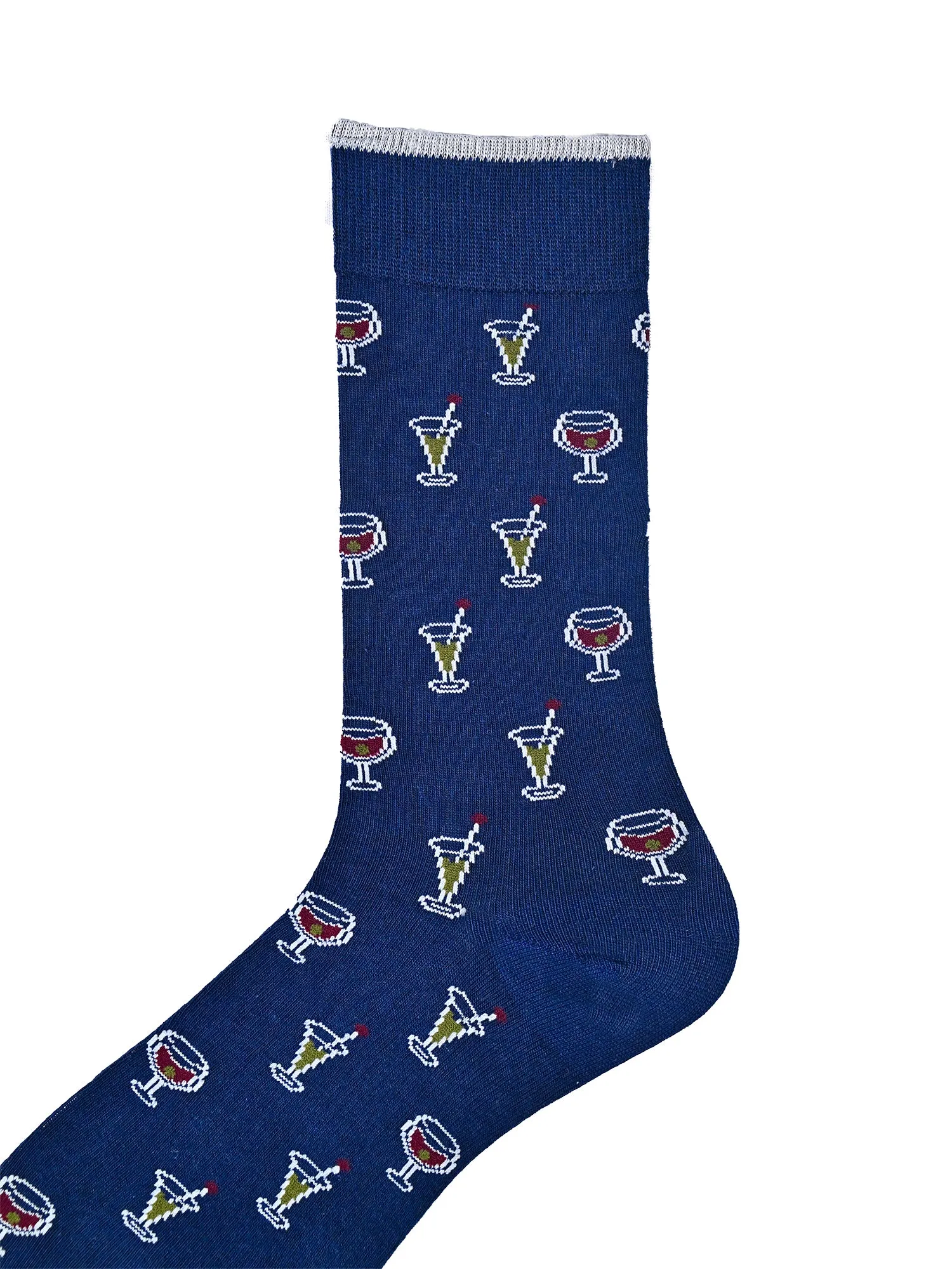 Socktail | Navy Mid-Calf Socks For Men | 1 Pair