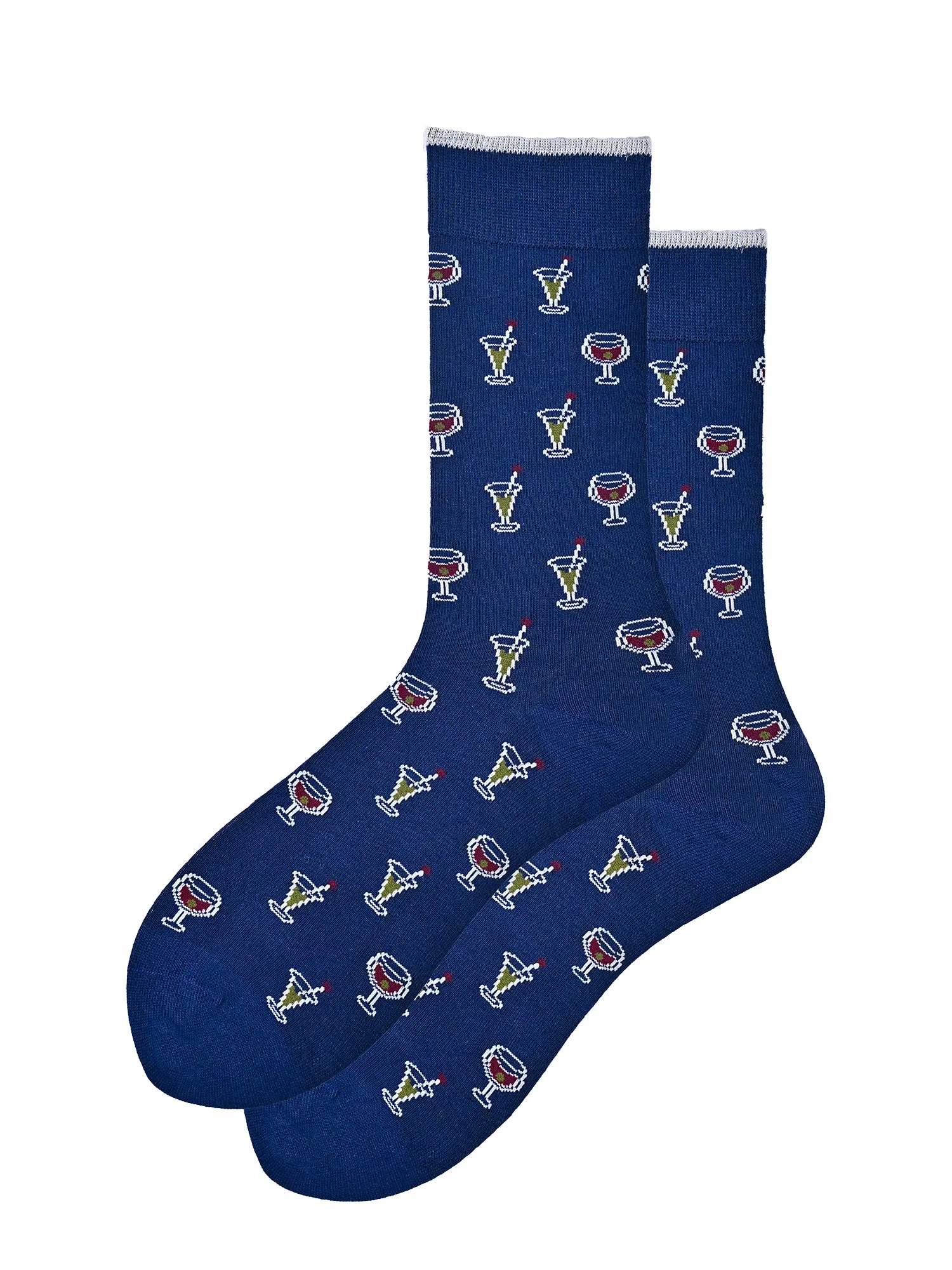 Socktail | Navy Mid-Calf Socks For Men | 1 Pair