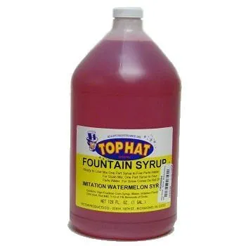 Top Hat Snow Cone Syrup, 1 gal.