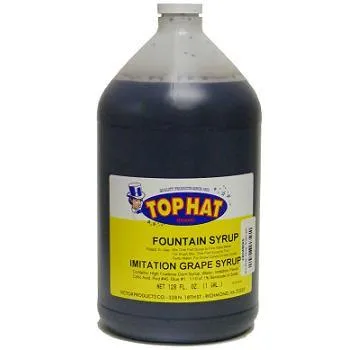 Top Hat Snow Cone Syrup, 1 gal.