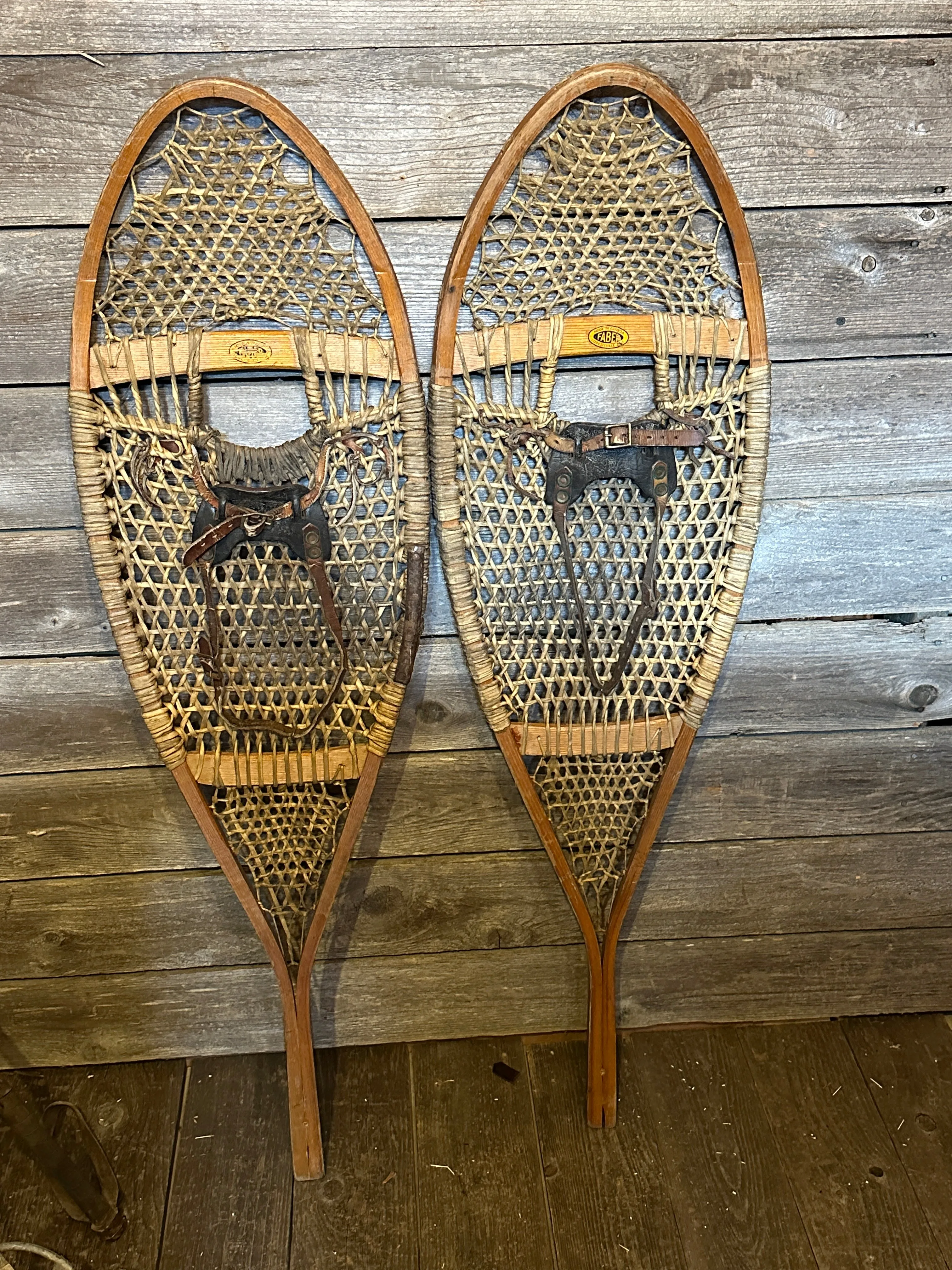 Vintage Canadian Faber Snowshoes