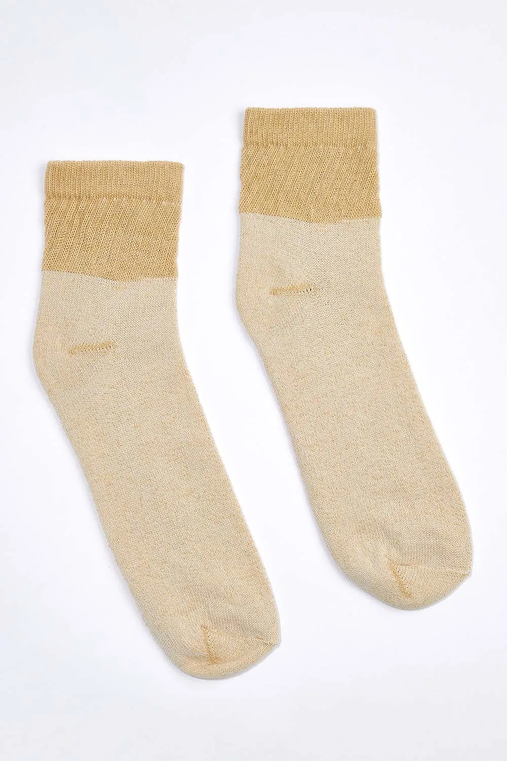 Women's 3 Pack Organic Cotton Socks Tan-Green Ankle