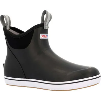 Womens 6 In Ankle Deck Boot- Black