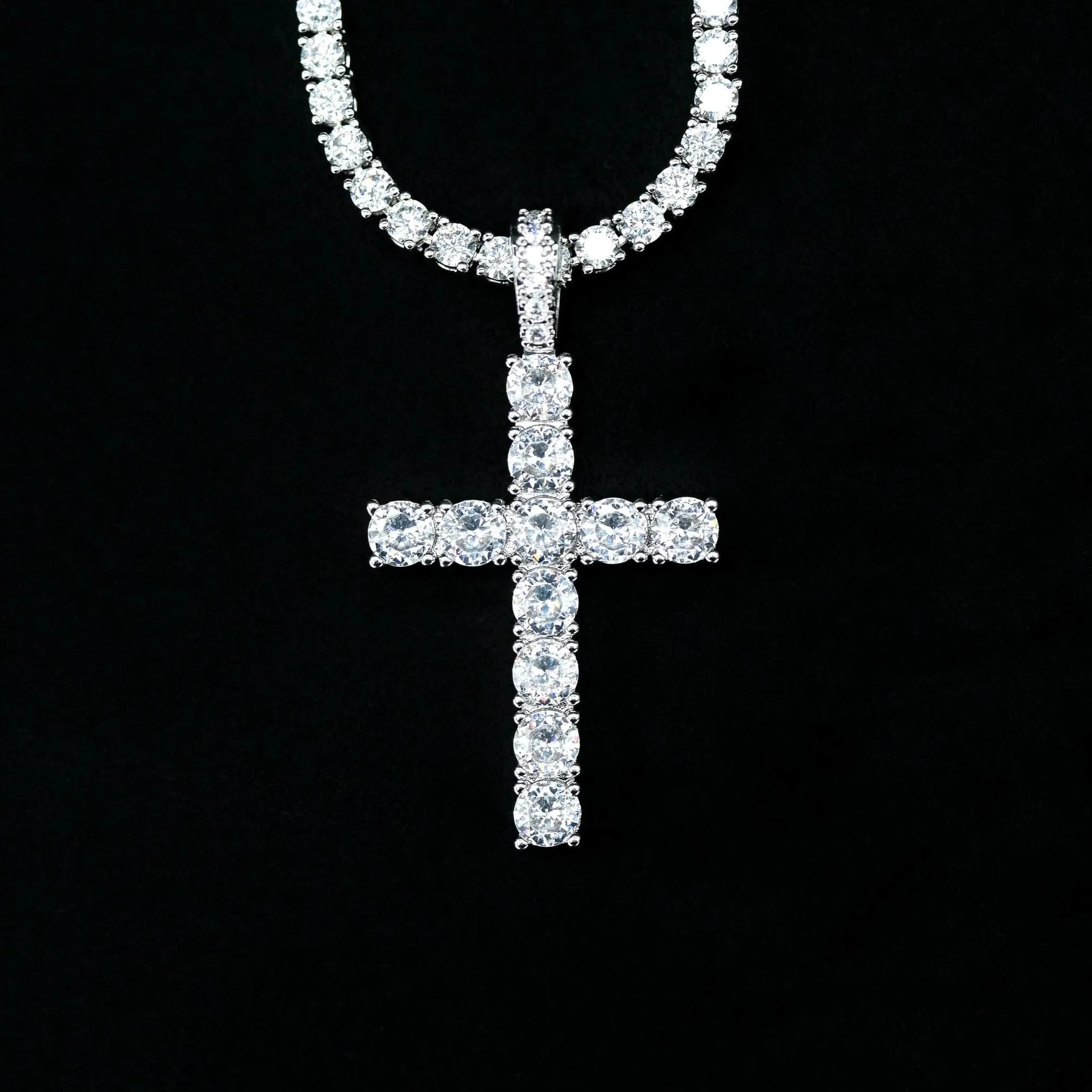 Womens Diamond Cross