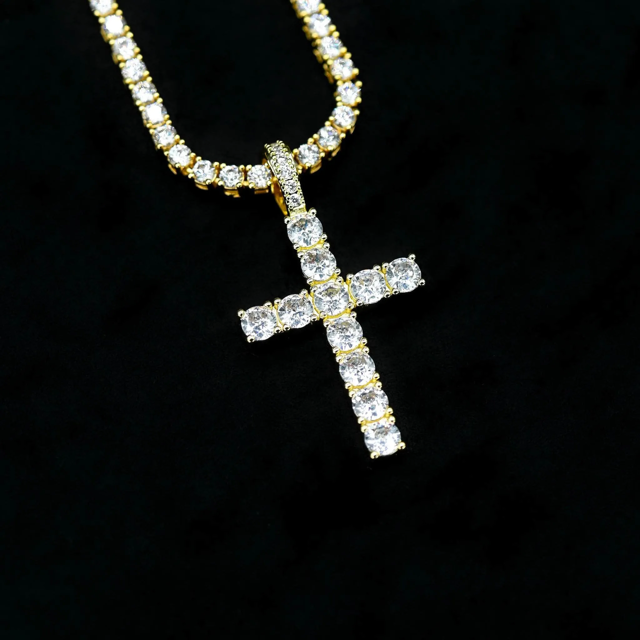 Womens Diamond Cross