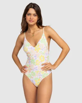 Womens Ephemere High Leg One-Piece Swimsuit